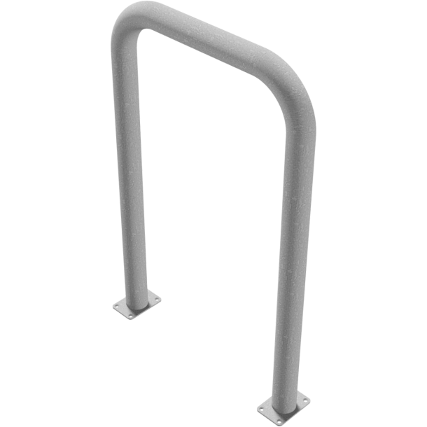 Guard hoop |  76 x 2,6 mm | without cross bar | for casting in concrete | total width: 750 mm | total height: 1150 mm | hot-dip galvanized